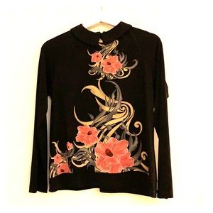 Blouse with beautiful floral design